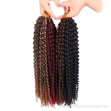 Cheap Price 613 Ombre Bohemian Passion Twist Braid Hair 18Inch Ombre Water Wave Crochet Hair